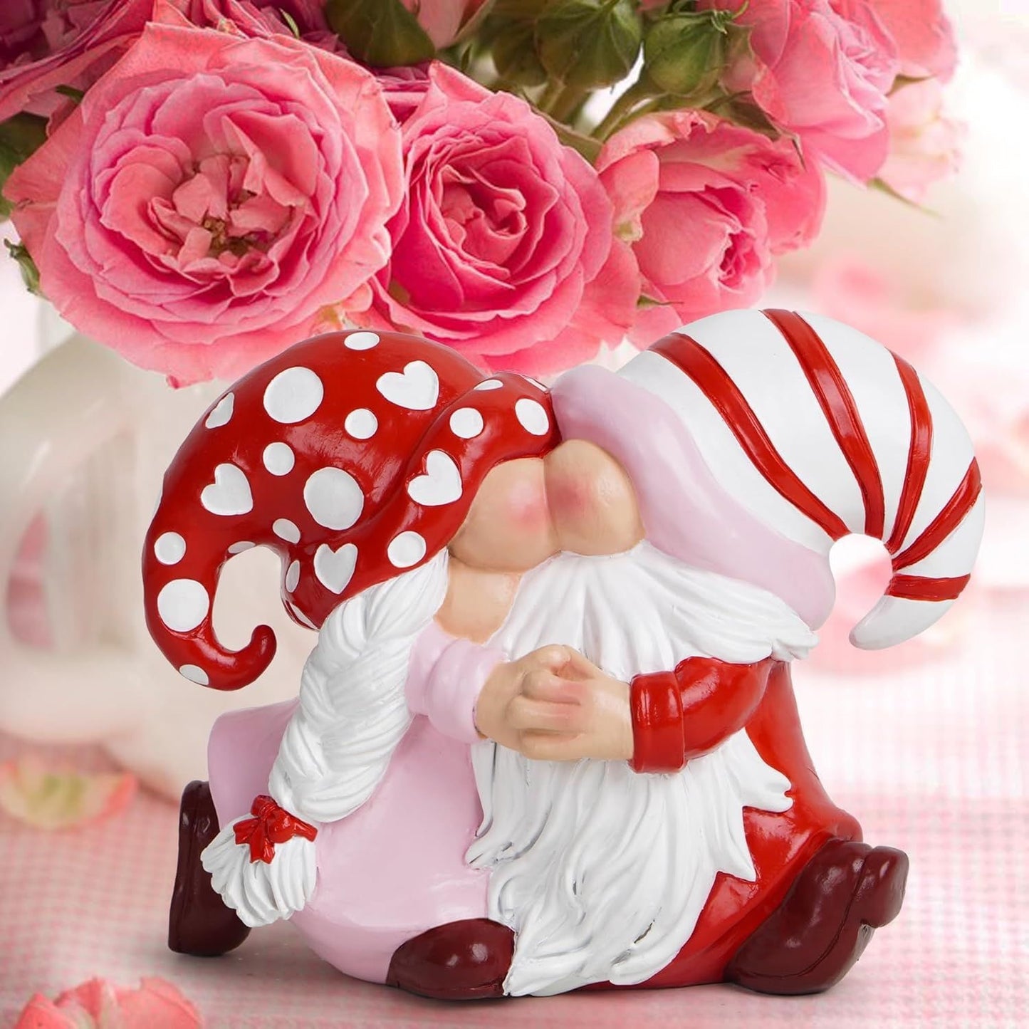 Valentine Dwarf Couple Statue Home Decor Resin Ornament