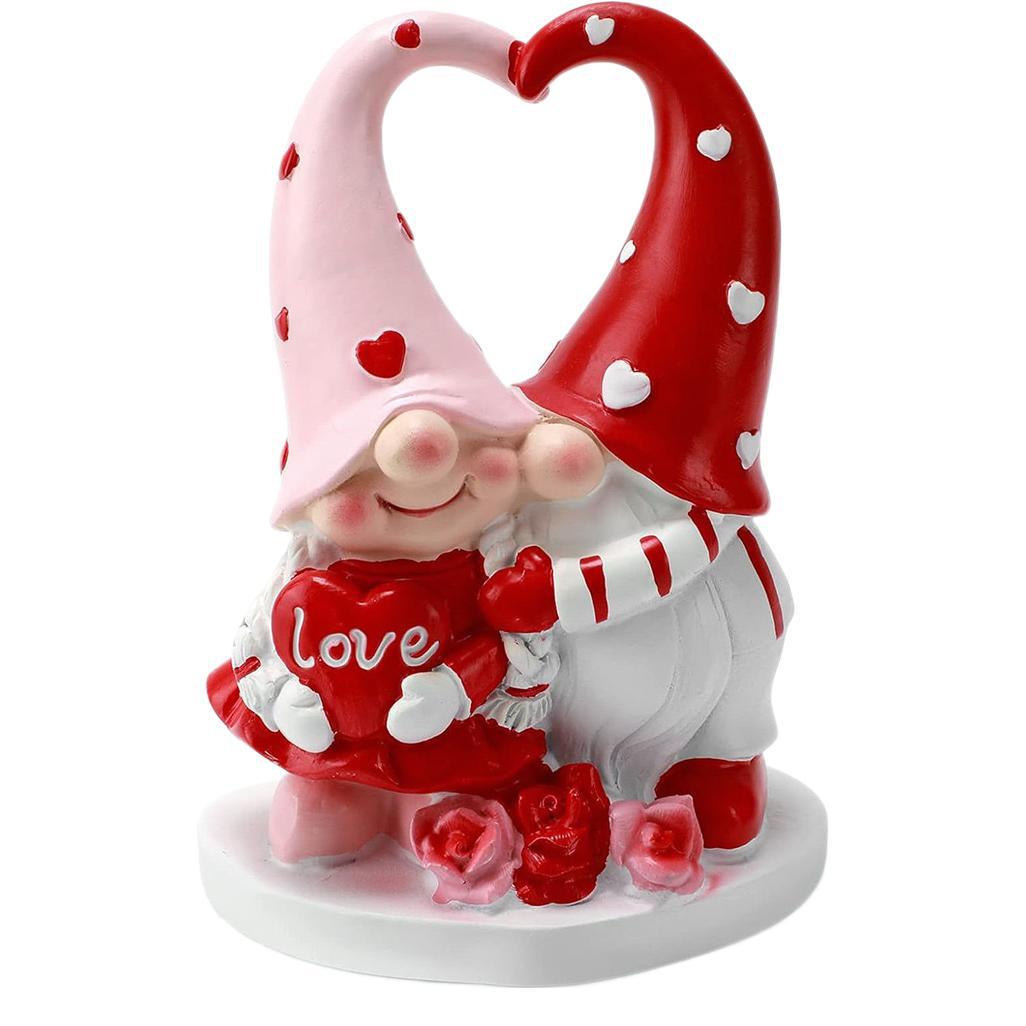 Valentine Dwarf Couple Statue Home Decor Resin Ornament