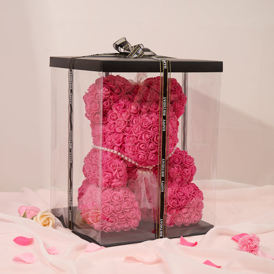 Valentine's Day gift box, Qixi Festival rose bear
