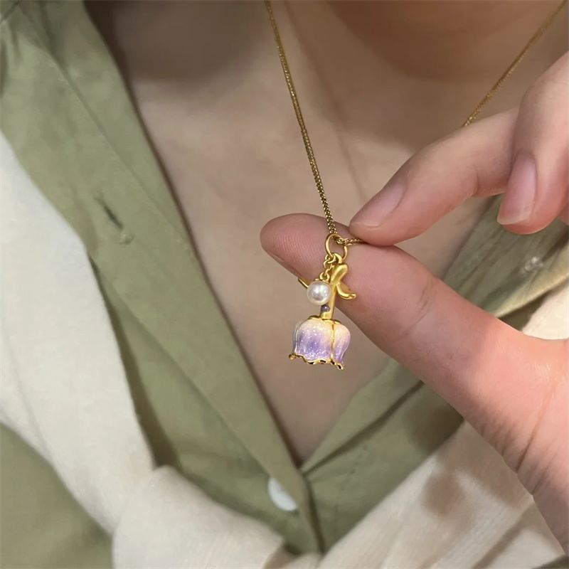 Valentine's Day Rose Necklace