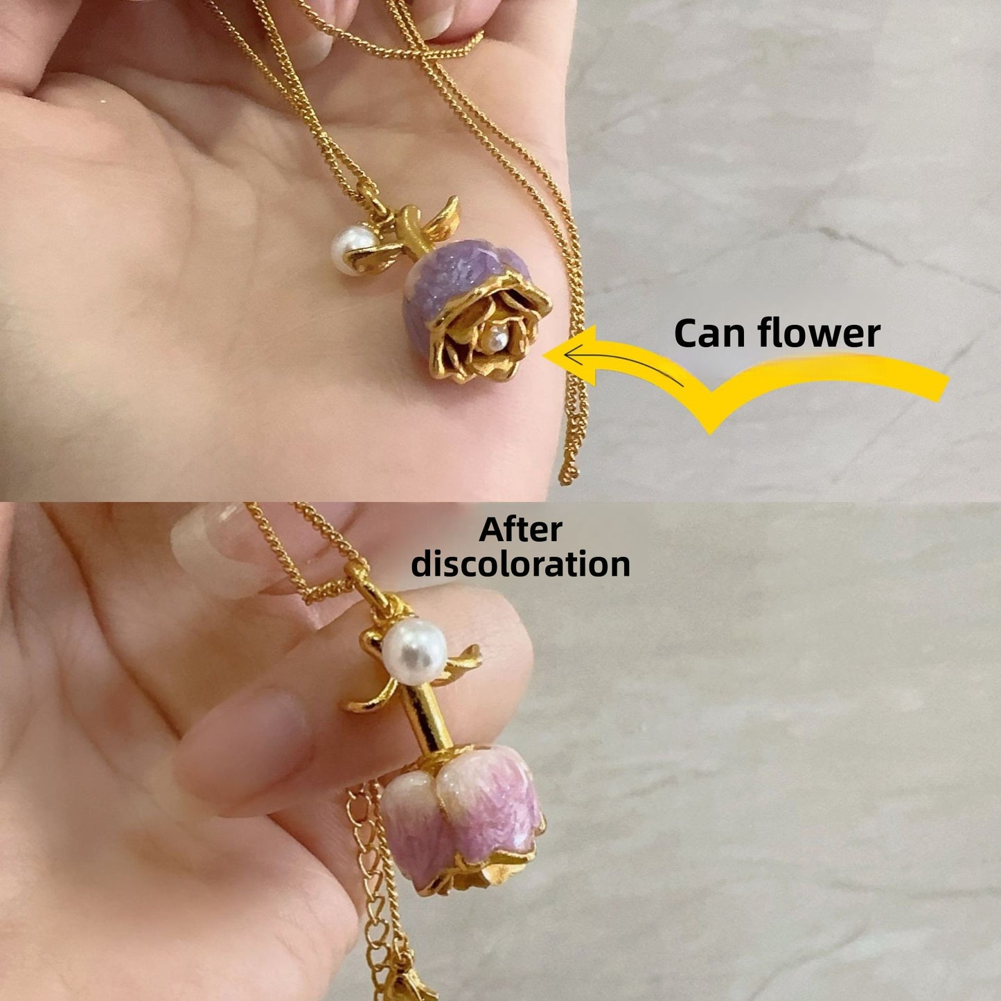Valentine's Day Rose Necklace