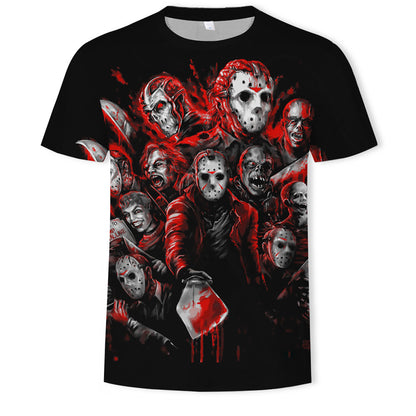 Vampire 3D Digital Printing Short Sleeve Shirt