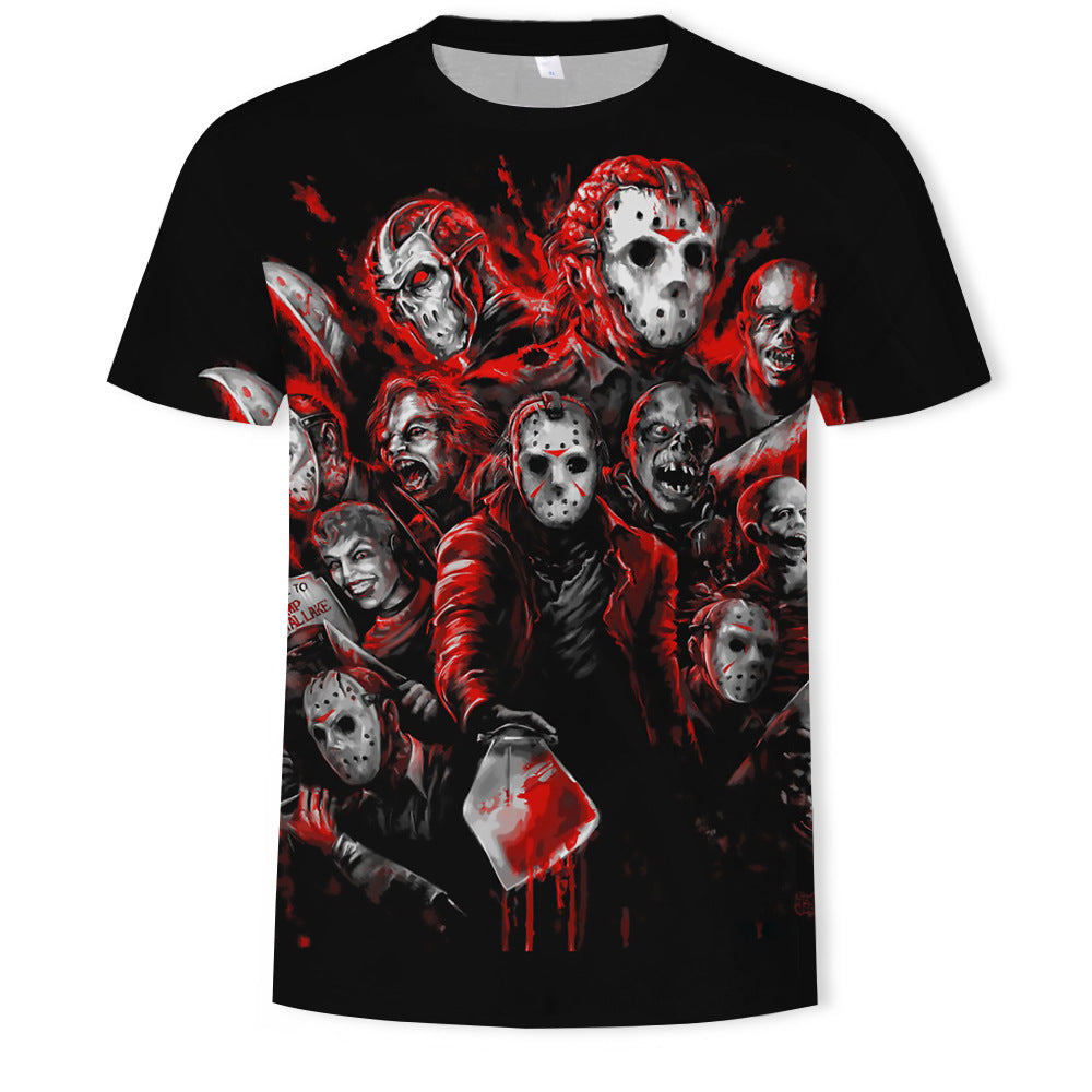 Vampire 3D Digital Printing Short Sleeve Shirt