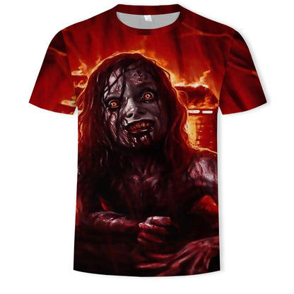 Vampire 3D Digital Printing Short Sleeve Shirt