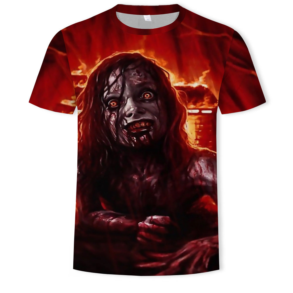 Vampire 3D Digital Printing Short Sleeve Shirt