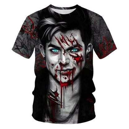 Vampire 3D Digital Printing Short Sleeve Shirt