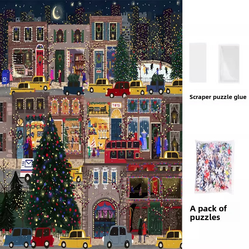 Van Gogh Starry Night Jigsaw Puzzle 1000 Pieces with Frame