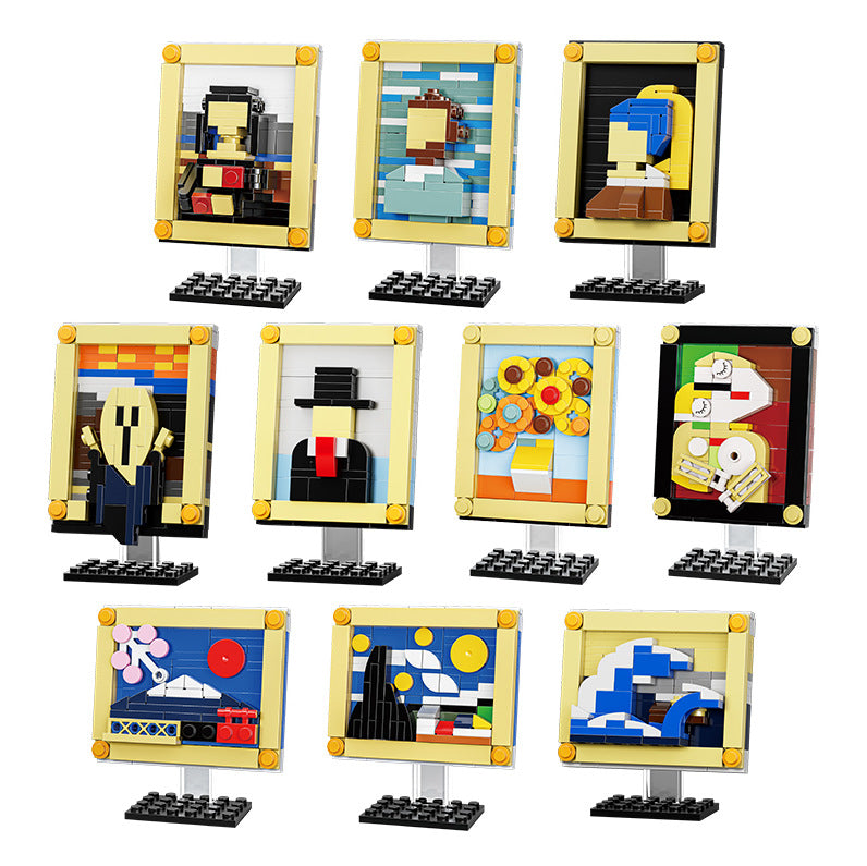 Van Gogh Sunflower MOC Building Blocks Art Set