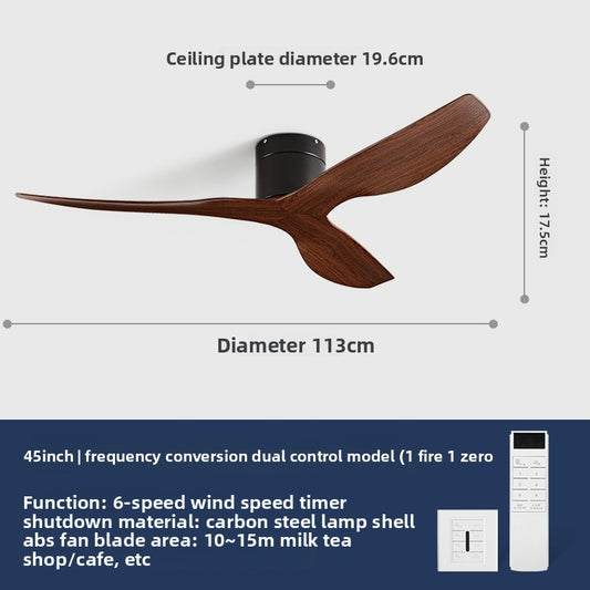 Variable Frequency Ceiling Fan with Light