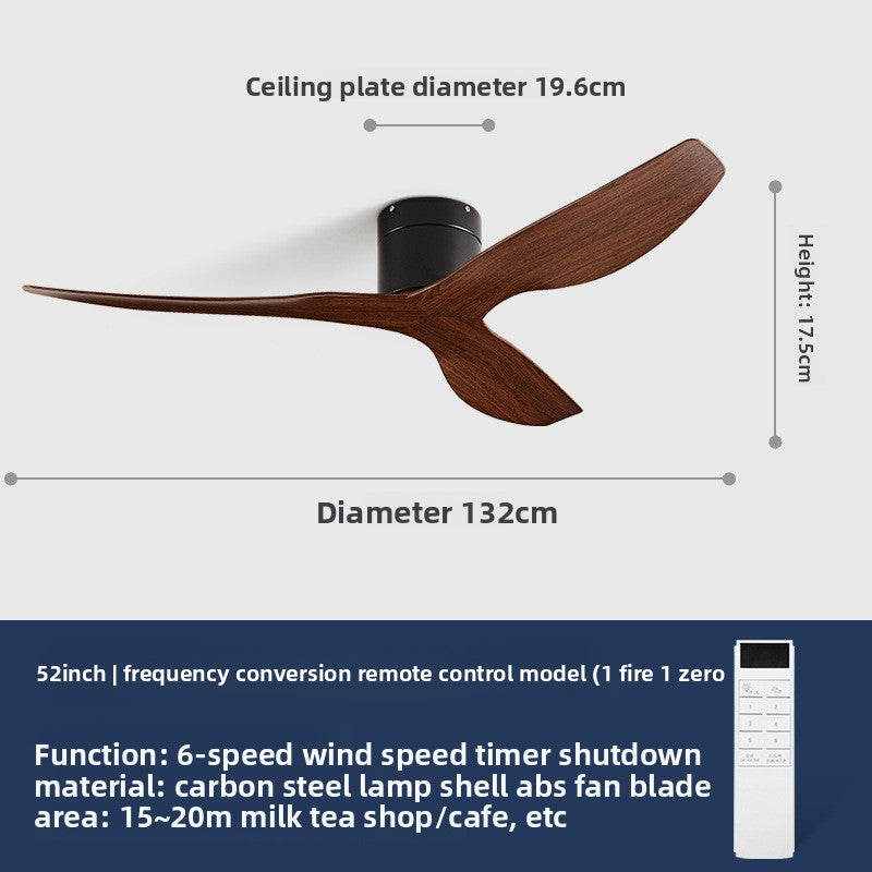 Variable Frequency Ceiling Fan with Light