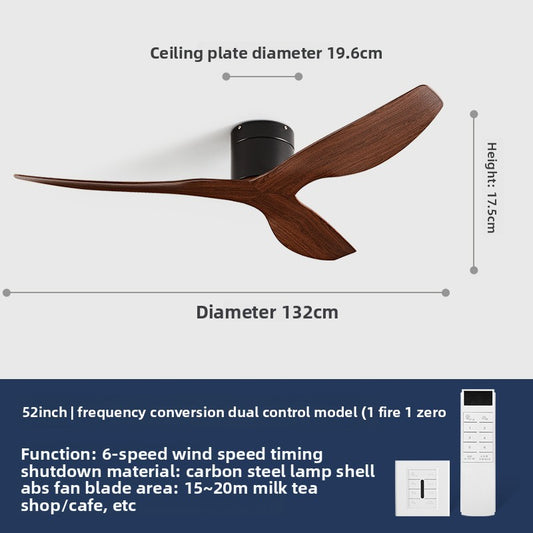 Variable Frequency Ceiling Fan with Light