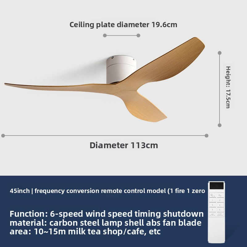 Variable Frequency Ceiling Fan with Light