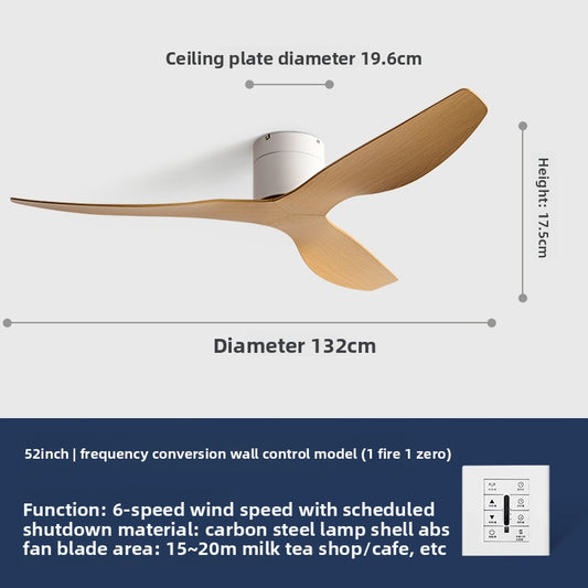 Variable Frequency Ceiling Fan with Light
