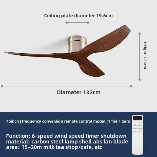 Variable Frequency Ceiling Fan with Light