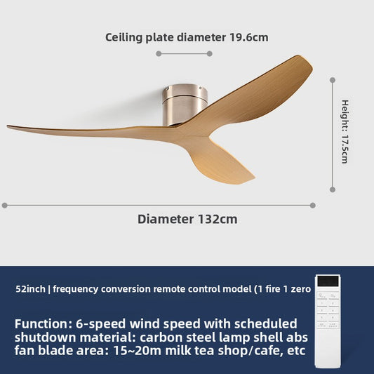 Variable Frequency Ceiling Fan with Light