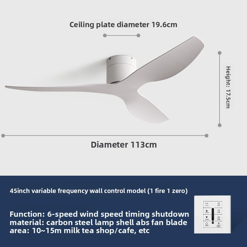 Variable Frequency Ceiling Fan with Light