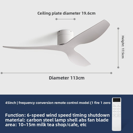 Variable Frequency Ceiling Fan with Light