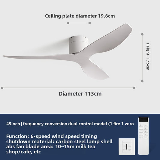 Variable Frequency Ceiling Fan with Light