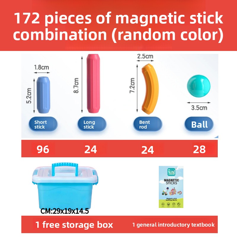 Variable magnetic building blocks
