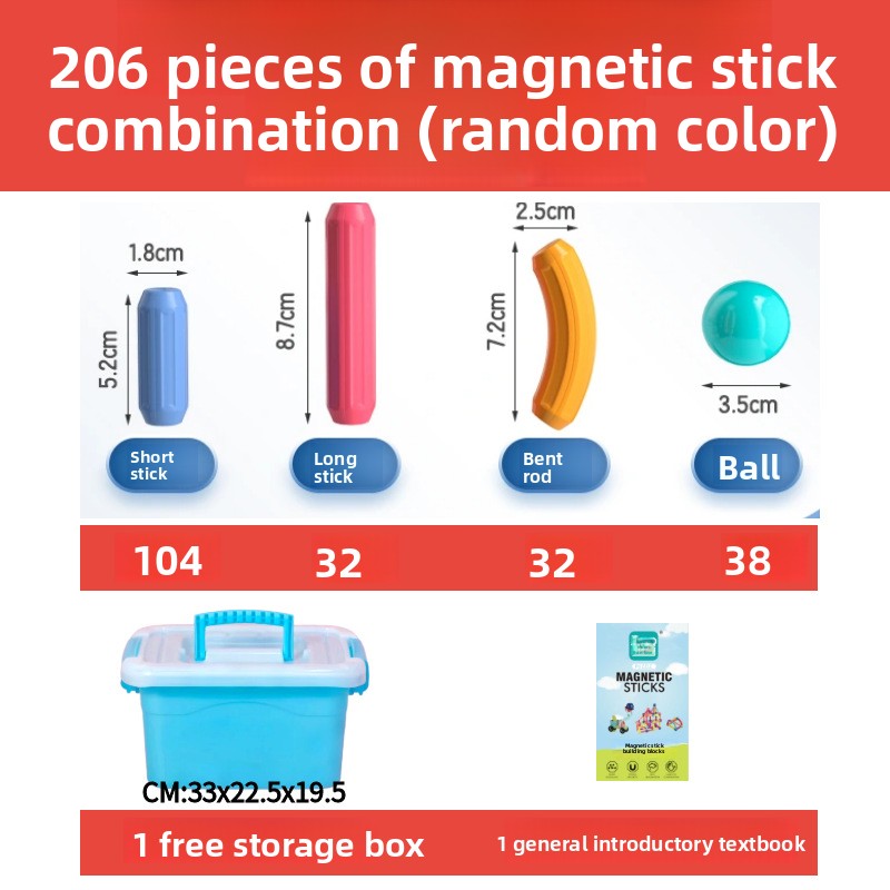 Variable magnetic building blocks