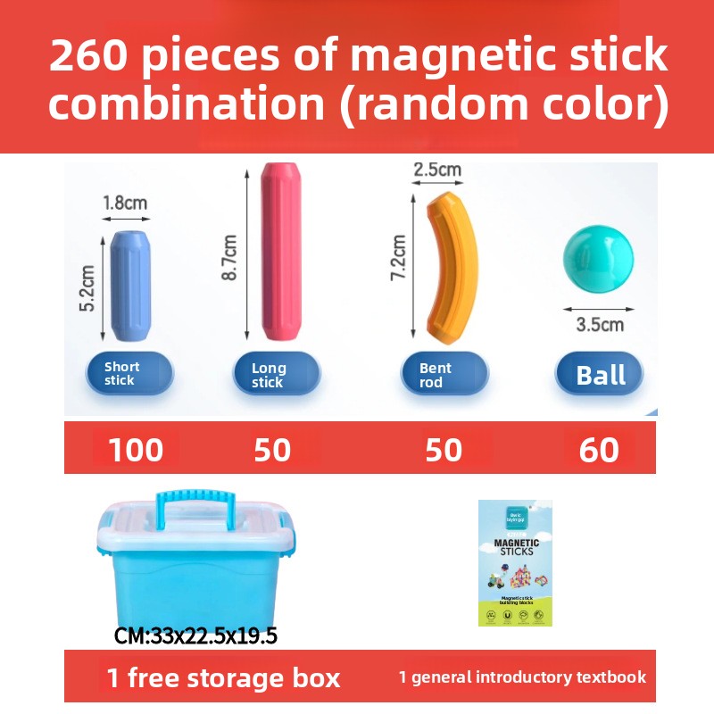 Variable magnetic building blocks