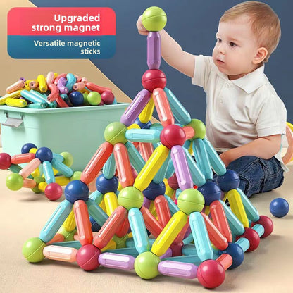 Variable magnetic building blocks