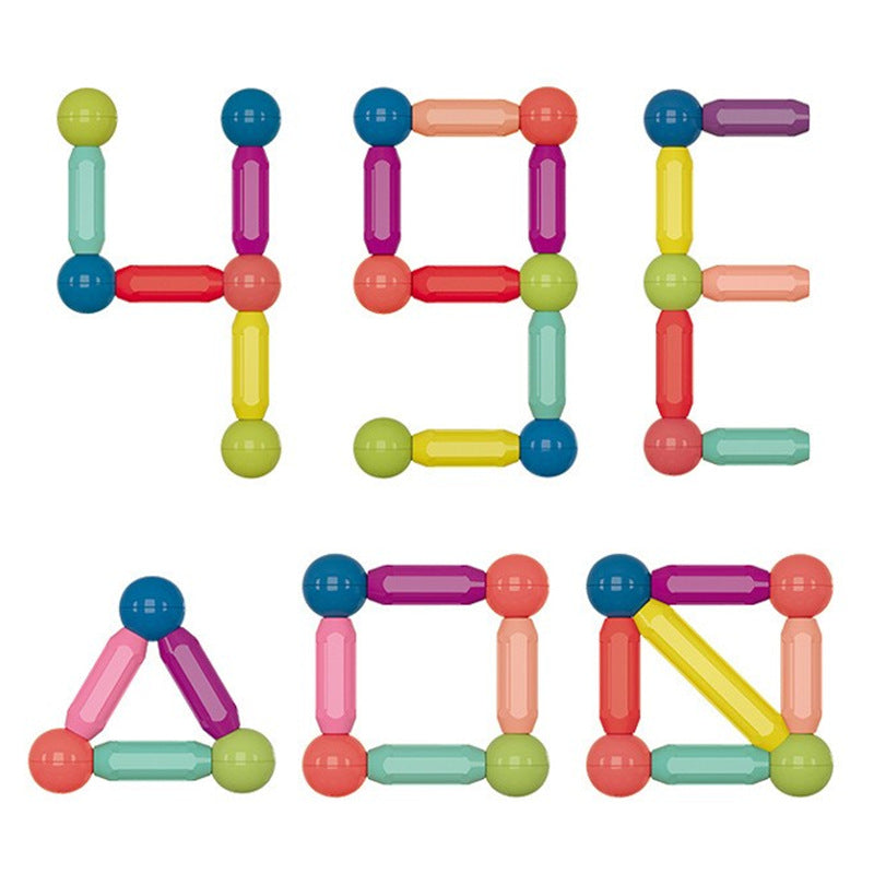Variable magnetic building blocks
