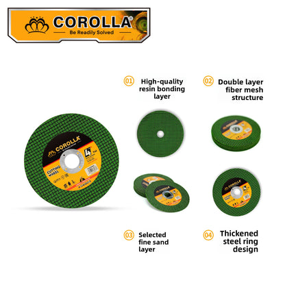 Various-sized grinding wheel cutting discs