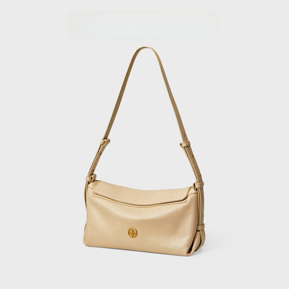 Vegetable Tanned Cowhide Pillow Tote Bag