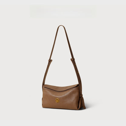 Vegetable Tanned Cowhide Pillow Tote Bag