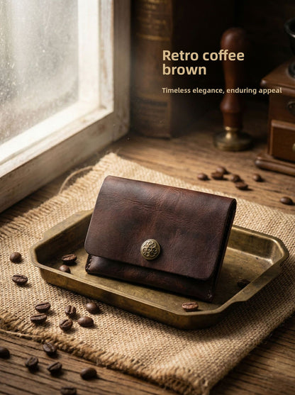 Vegetable Tanned Leather Card Holder