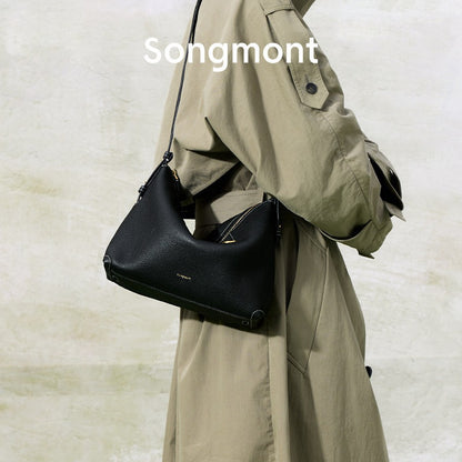 Vegetable-Tanned Leather Hobo Bag
