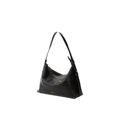 Vegetable-Tanned Leather Hobo Bag