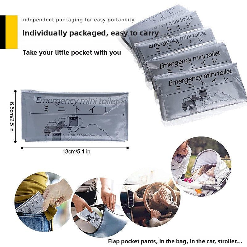 Vehicle-mounted emergency urine bag