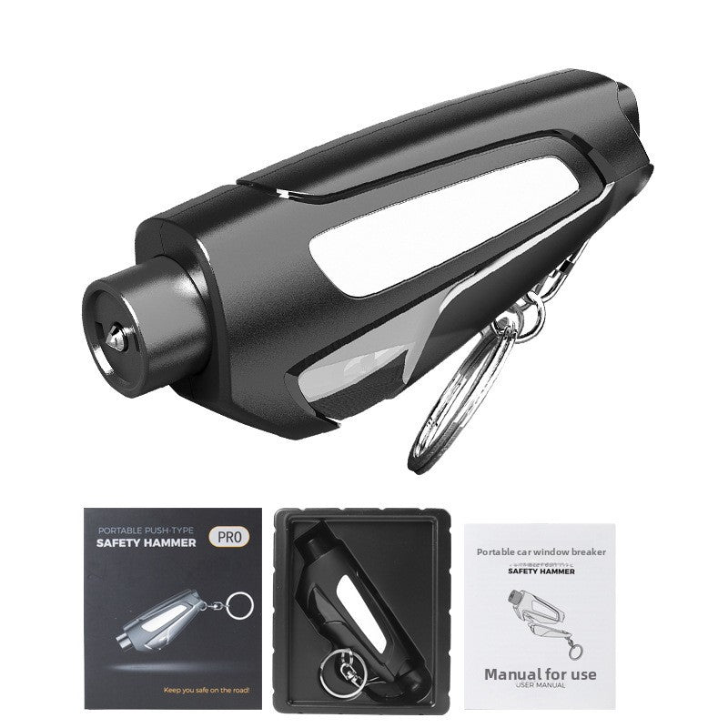 Vehicle-mounted safety hammer, life-saving hammer, keychain, window-breaking hammer