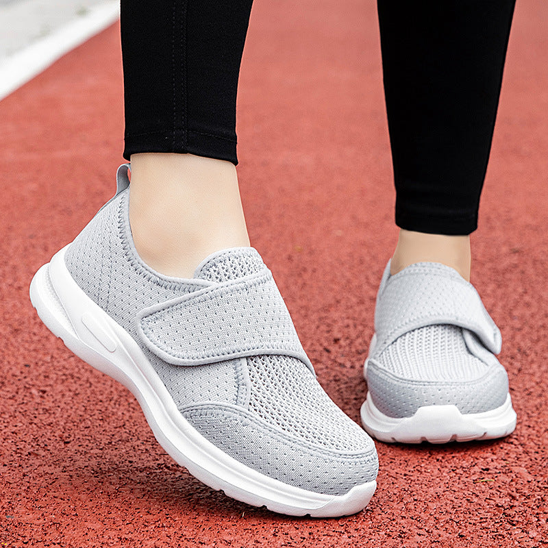 Velcro Elderly Shoes for Wide Feet and High Insteps – Unisex Autumn Athletic Shoes