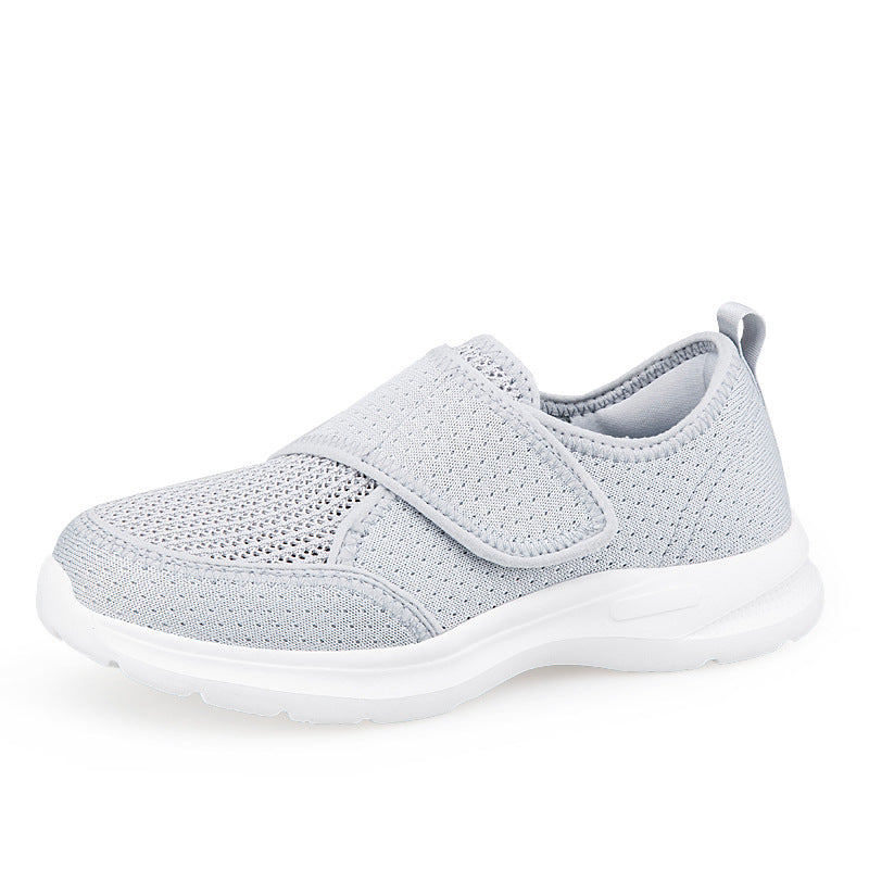 Velcro Elderly Shoes for Wide Feet and High Insteps – Unisex Autumn Athletic Shoes