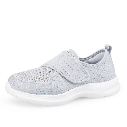 Velcro Elderly Shoes for Wide Feet and High Insteps – Unisex Autumn Athletic Shoes