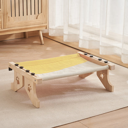 Velcro Mount Solid Wood Cat Hammock Bed