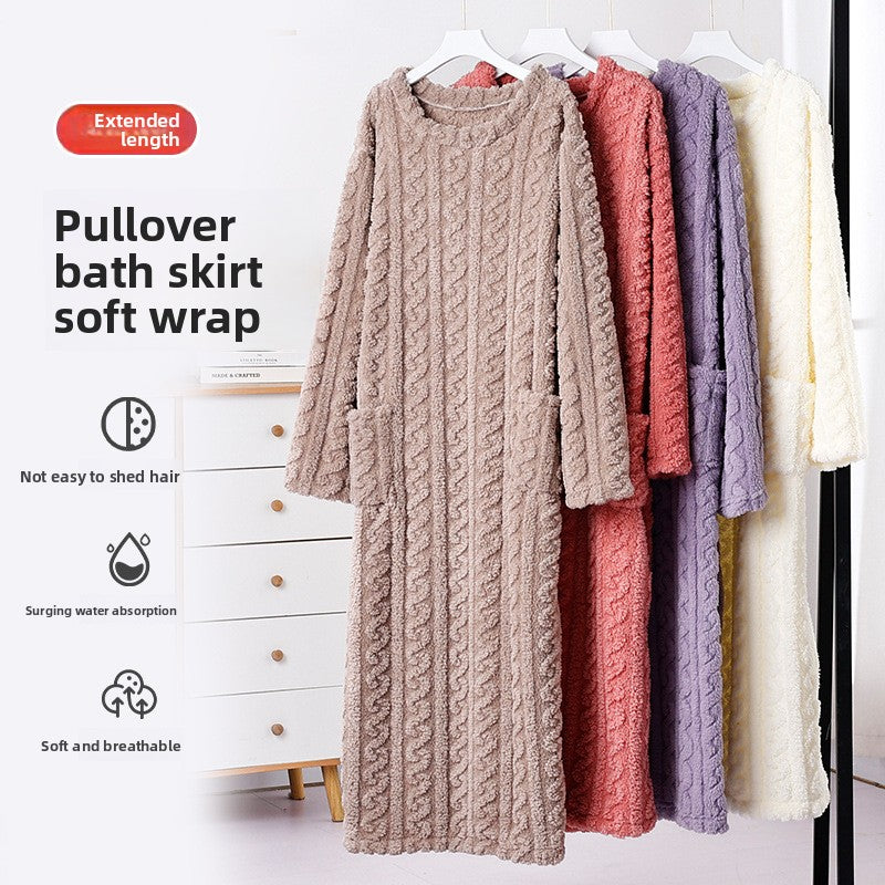 Velour robe