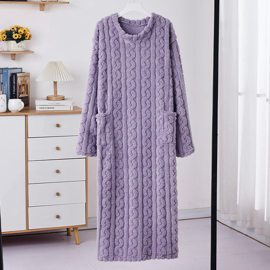 Velour robe