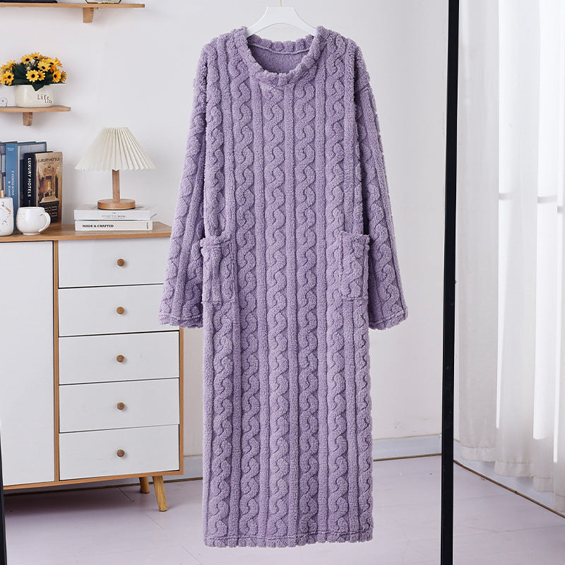 Velour robe
