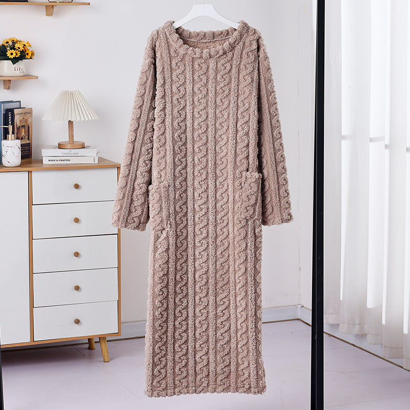 Velour robe