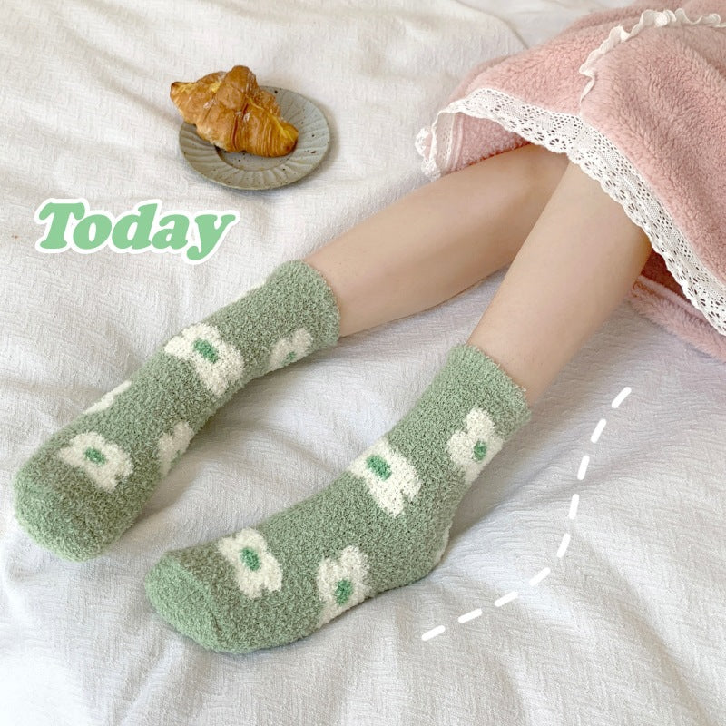 Velour socks