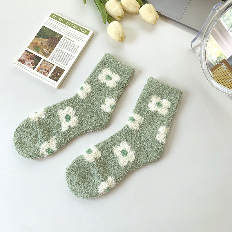 Velour socks