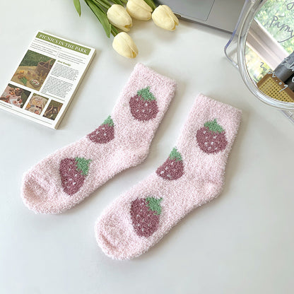 Velour socks