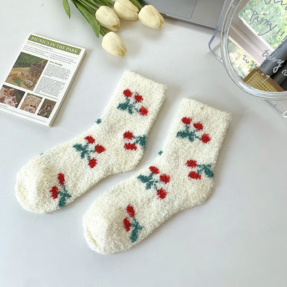 Velour socks