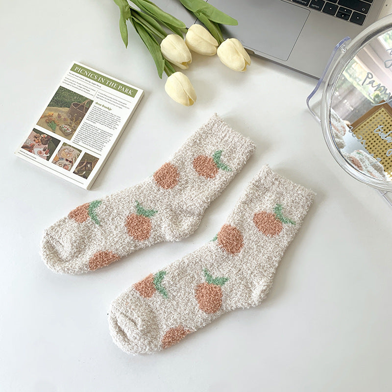 Velour socks