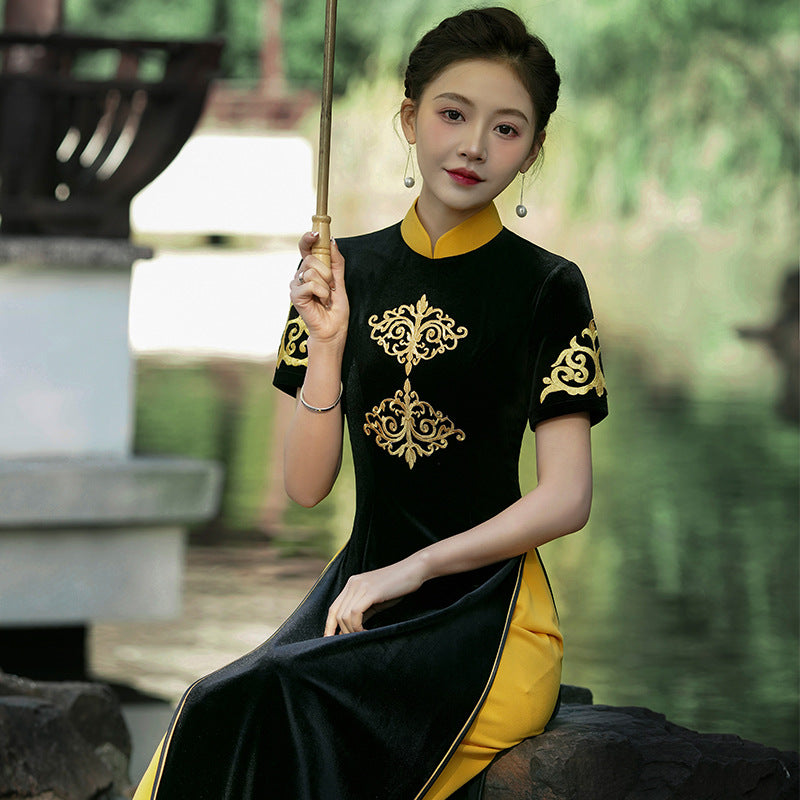 Velvet Cheongsam