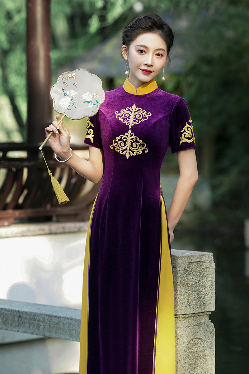 Velvet Cheongsam